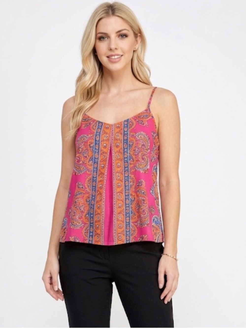 Emery Rose Colorful Sleeveless Boho Top size medium new with tags